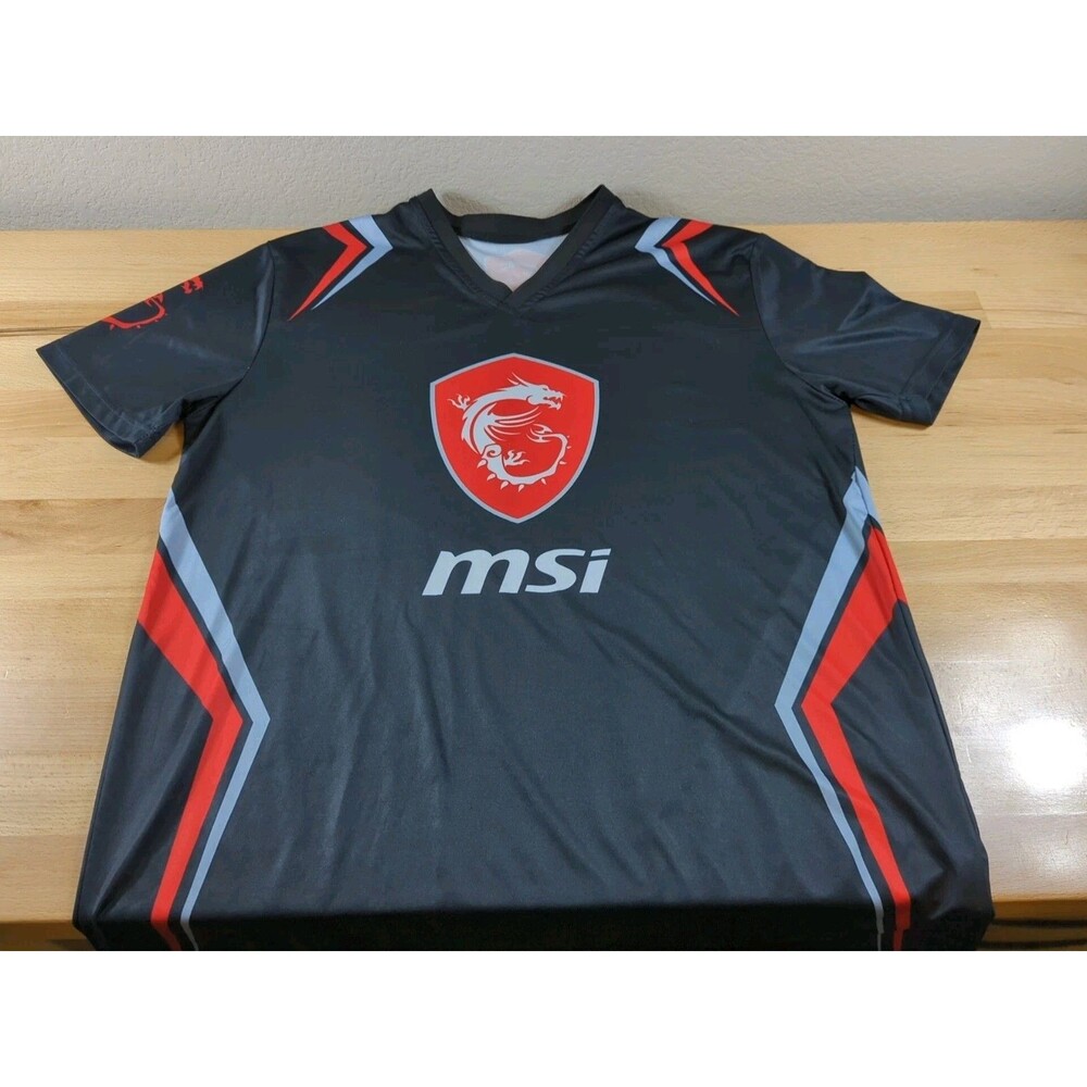 MSI True Gaming Jersey Shirt Athletic Pro E sports esports Size Large READ